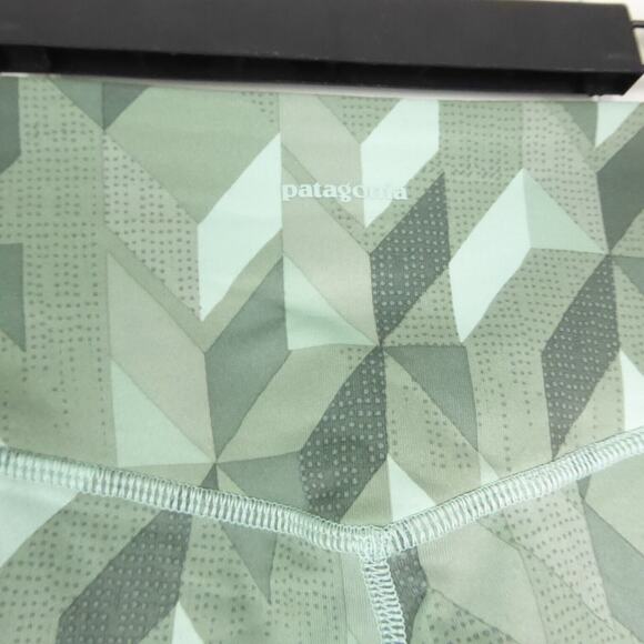 Patagonia Performance Leggings Womens SZ M Geometric Pattern Yoga Gym Stretch - Picture 6 of 13